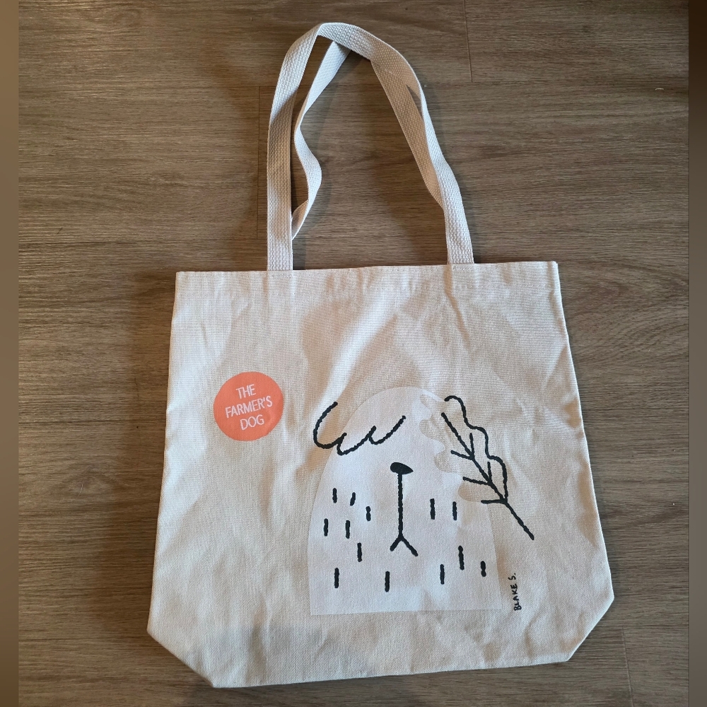 Never Used The Farmer's Dog Canvas Tote Bag